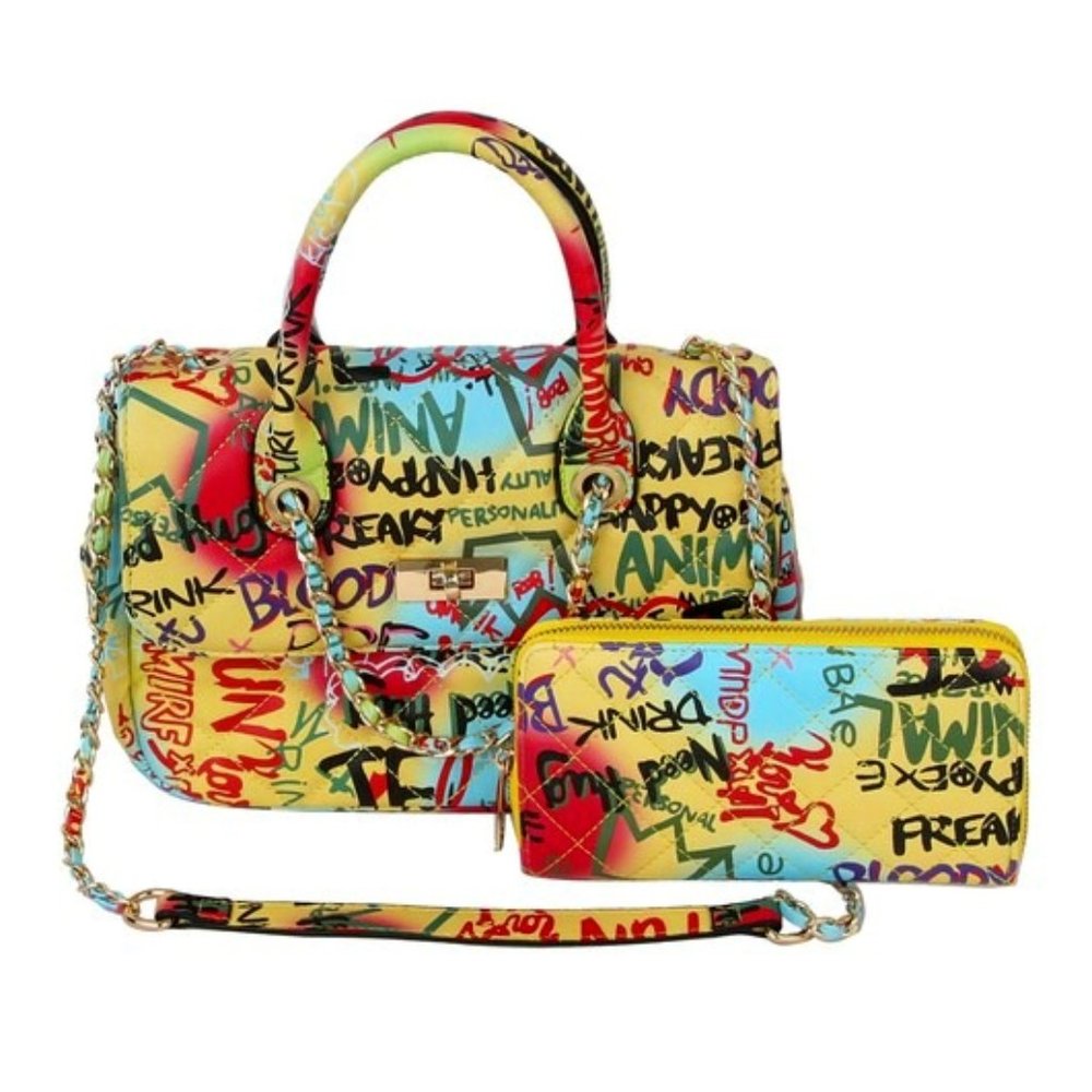 What's In your mind Graffiti Quilted Medium